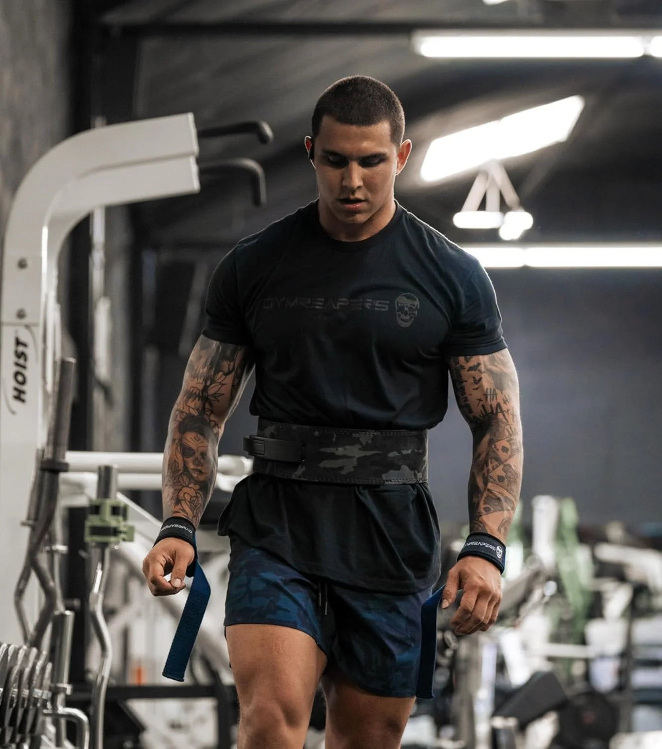 Gymreapers Moisture Wicking Short Sleeve T-Shirt for Men - Crew Neck Workout Shirts - Casual Gym Cotton Everyday Tee