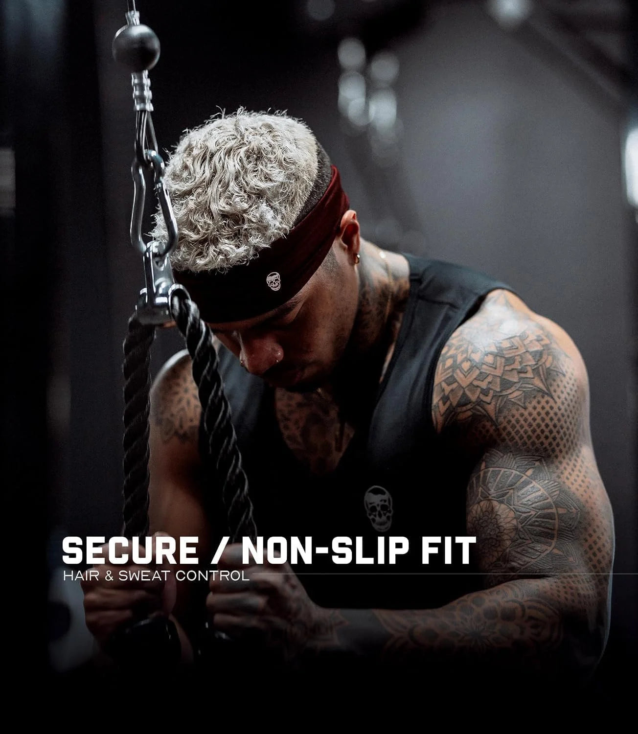 Gymreapers Workout Headbands for Men & Women-Comfortable Sweat Absorbing Band to Keep Hair Back During Running Sports Gym Cycling and Outdoor Activities