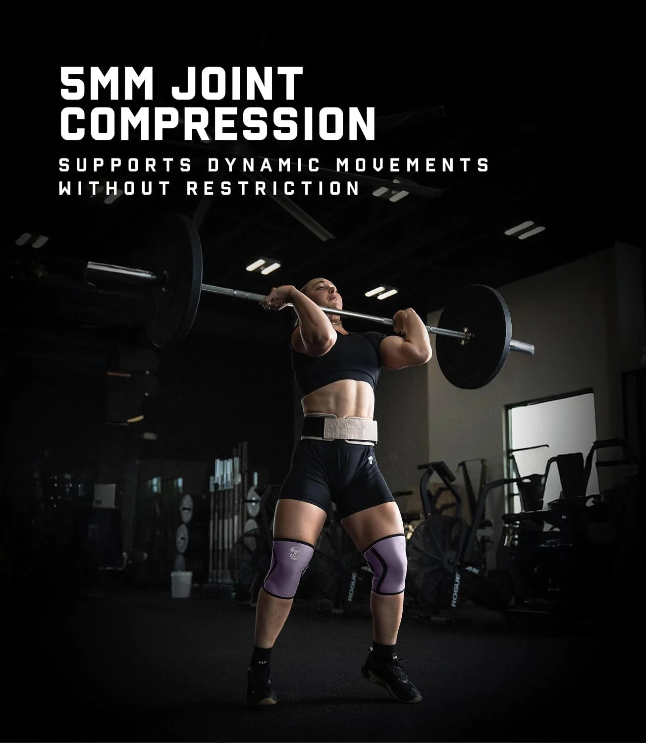 Gymreapers 5MM Knee Sleeves for Weightlifting, Squats, Powerlifting, and Functional Training – Compression Knee Support for Men & Women – Joint Protection & Recovery – Pair