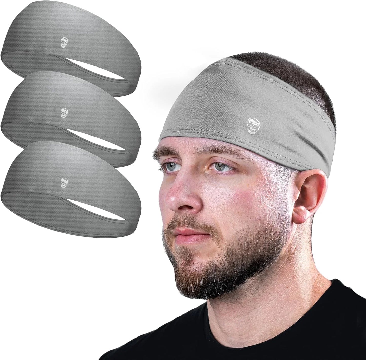 Gymreapers Workout Headbands for Men & Women-Comfortable Sweat Absorbing Band to Keep Hair Back During Running Sports Gym Cycling and Outdoor Activities