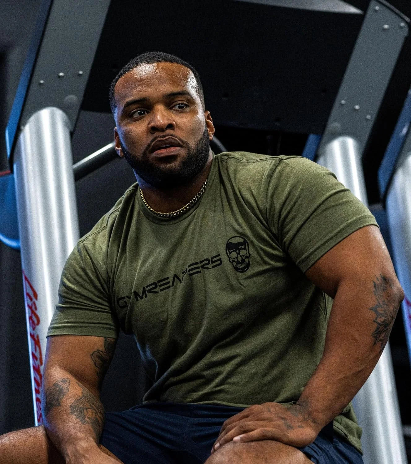 Gymreapers Moisture Wicking Short Sleeve T-Shirt for Men - Crew Neck Workout Shirts - Casual Gym Cotton Everyday Tee