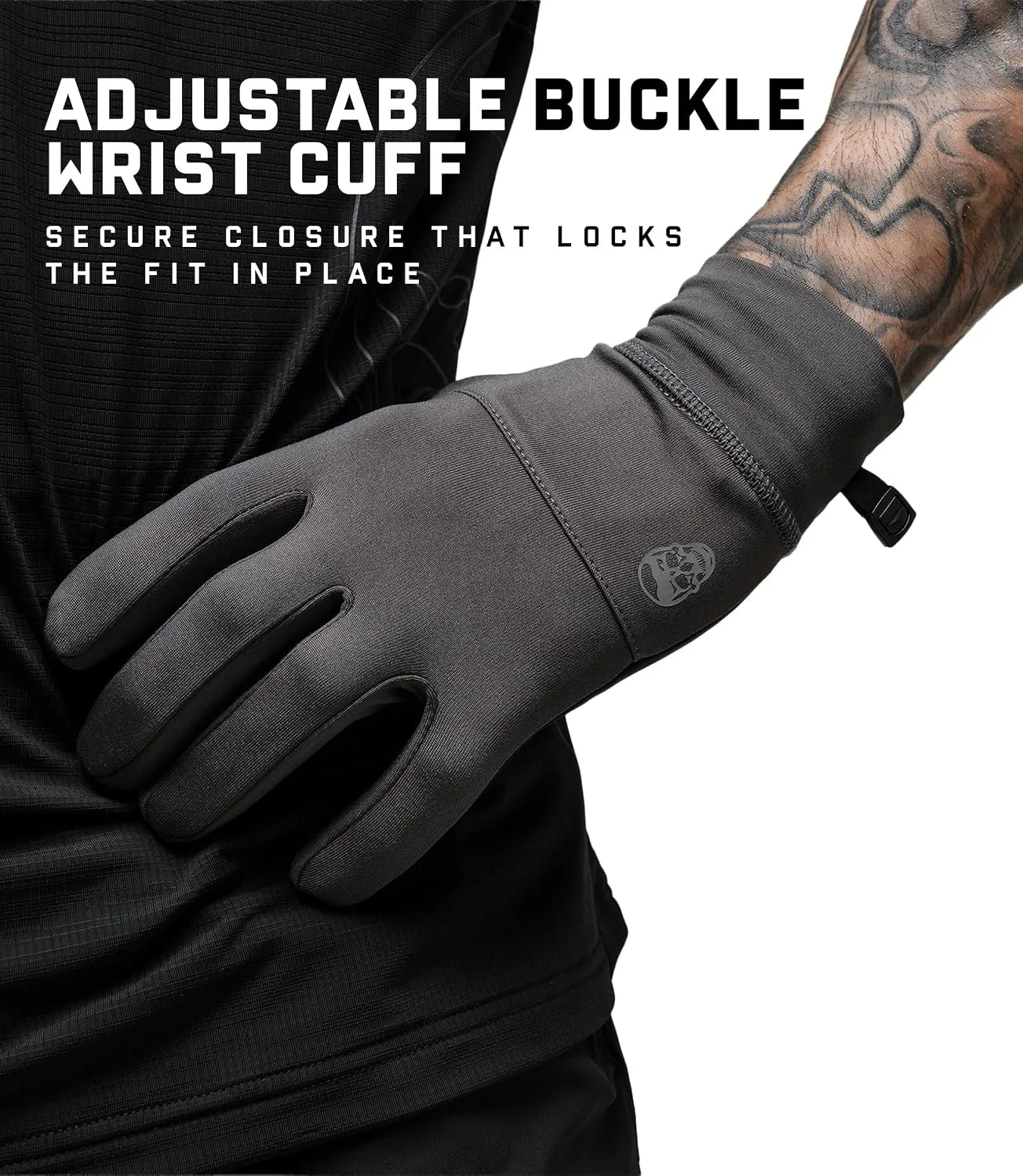 Gymreapers Running Gloves for Men & Women - Lightweight Touch Screen Sensitive Thermal Warm for Cold Weather, Cycling, Biking, Training, Running, Outdoor Sports & Workouts