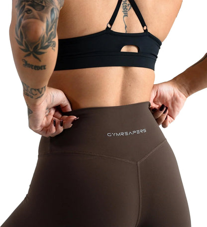 Gymreapers High Waisted Flare Leggings for Women Stretchy Workout Bootcut Gym Leggings - Tummy Control Wide Leg Yoga Pants