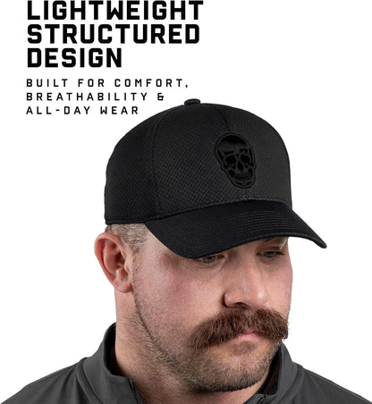 Gymreapers Baseball Hats and Caps for Men| Fitted Hats for Running, Workout, Gym & Outdoor Sports| Moisture Wicking Adapt Cap