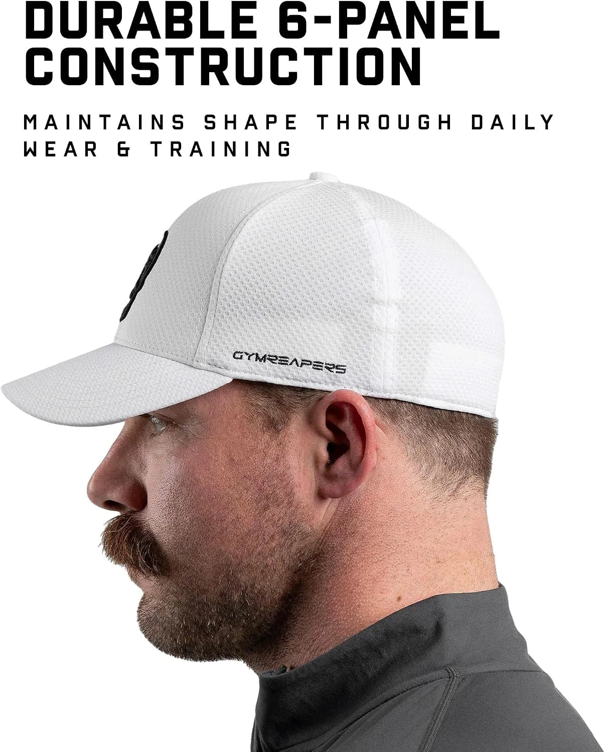 Gymreapers Baseball Hats and Caps for Men| Fitted Hats for Running, Workout, Gym & Outdoor Sports| Moisture Wicking Adapt Cap