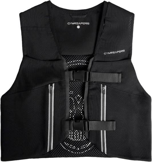 Gymreapers Run Vest for Women & Men Lightweight Breathable Hydration Backpack for Marathon, Trail Race, Jogging, Cycling & Hiking Zippered Pockets for Running Accessories