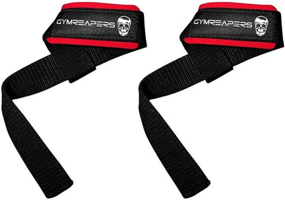 Gymreapers Lifting Wrist Straps for Weightlifting, Bodybuilding, Powerlifting, Strength Training, & Deadlifts - Padded Neoprene with 18" Cotton