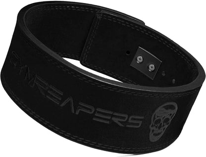 Gymreapers 10MM Lever Weightlifting Belt Leather Adjustable Heavy Duty Buckle Belt, IPF Approved for Powerlifting, Weightlifting, and Strength Training