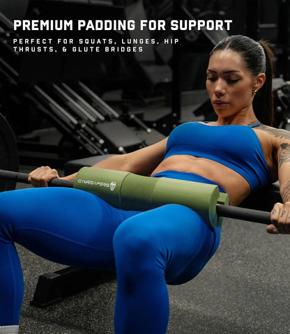 Gymreapers Barbell Squat Pad - Protective Bridge Pad For Hip Thrust, Squats, Lunges - Hip Support, Neck Protection For Bar