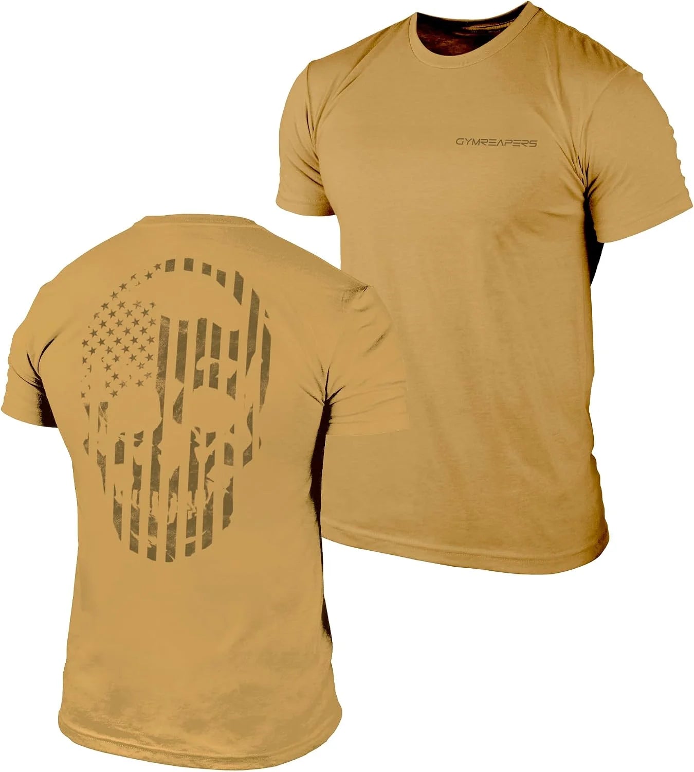 Gymreapers American Reaper Moisture Wicking T-Shirts for Men - Workout Gym Shirts - Running Athletic Tees & Dry Fit Tshirt