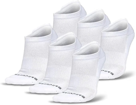 Gymreapers Ankle Socks for Men & Women (6-Pack) – Moisture-Wicking Black & White Breathable Cotton Athletic Socks