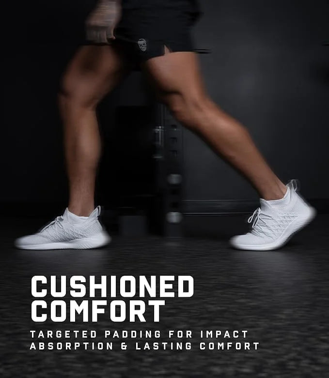 Gymreapers Ankle Socks for Men & Women (6-Pack) – Moisture-Wicking Black & White Breathable Cotton Athletic Socks