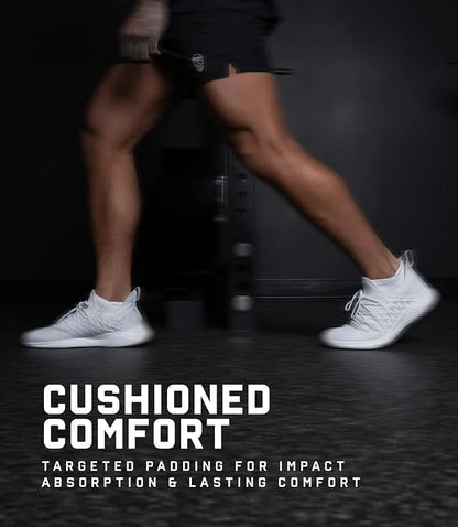 Gymreapers Ankle Socks for Men & Women (6-Pack) – Moisture-Wicking Black & White Breathable Cotton Athletic Socks