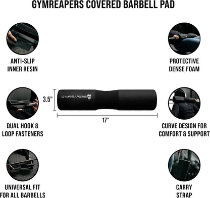Gymreapers Barbell Squat Pad - Protective Bridge Pad For Hip Thrust, Squats, Lunges - Hip Support, Neck Protection For Bar