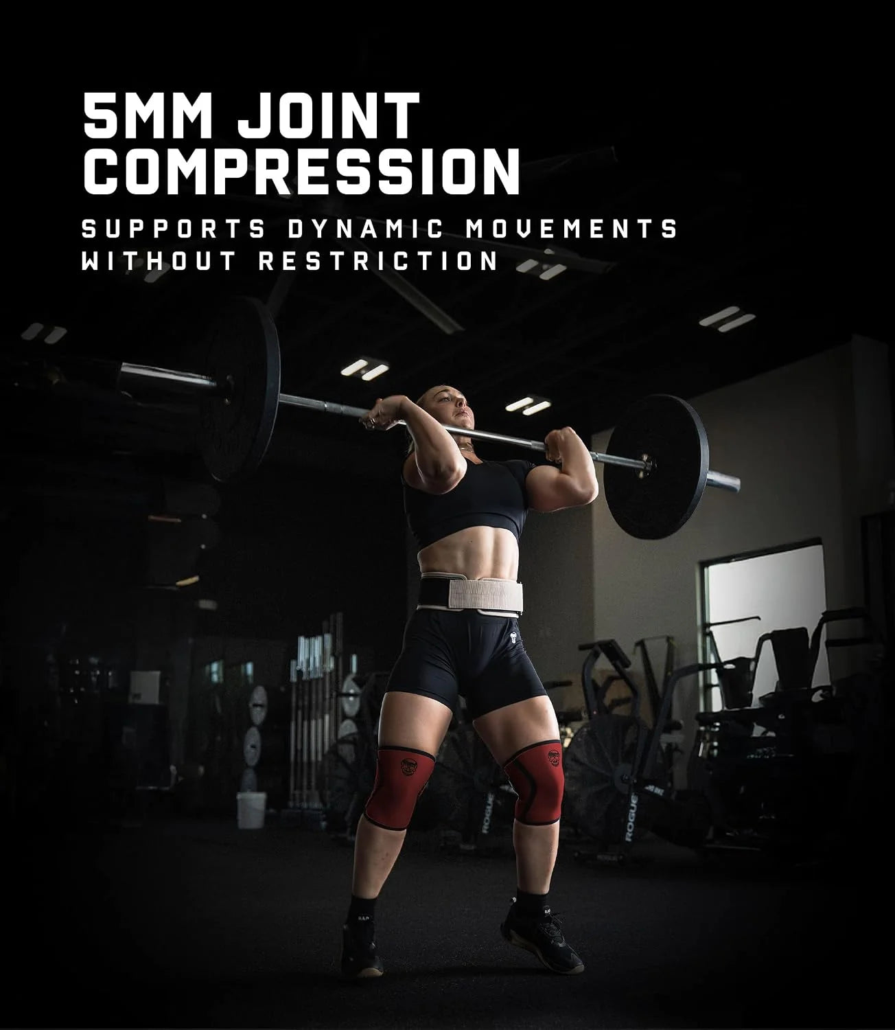 Gymreapers 5MM Knee Sleeves for Weightlifting, Squats, Powerlifting, and Functional Training – Compression Knee Support for Men & Women – Joint Protection & Recovery – Pair