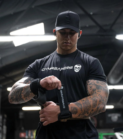 Gymreapers Moisture Wicking Short Sleeve T-Shirt for Men - Crew Neck Workout Shirts - Casual Gym Cotton Everyday Tee