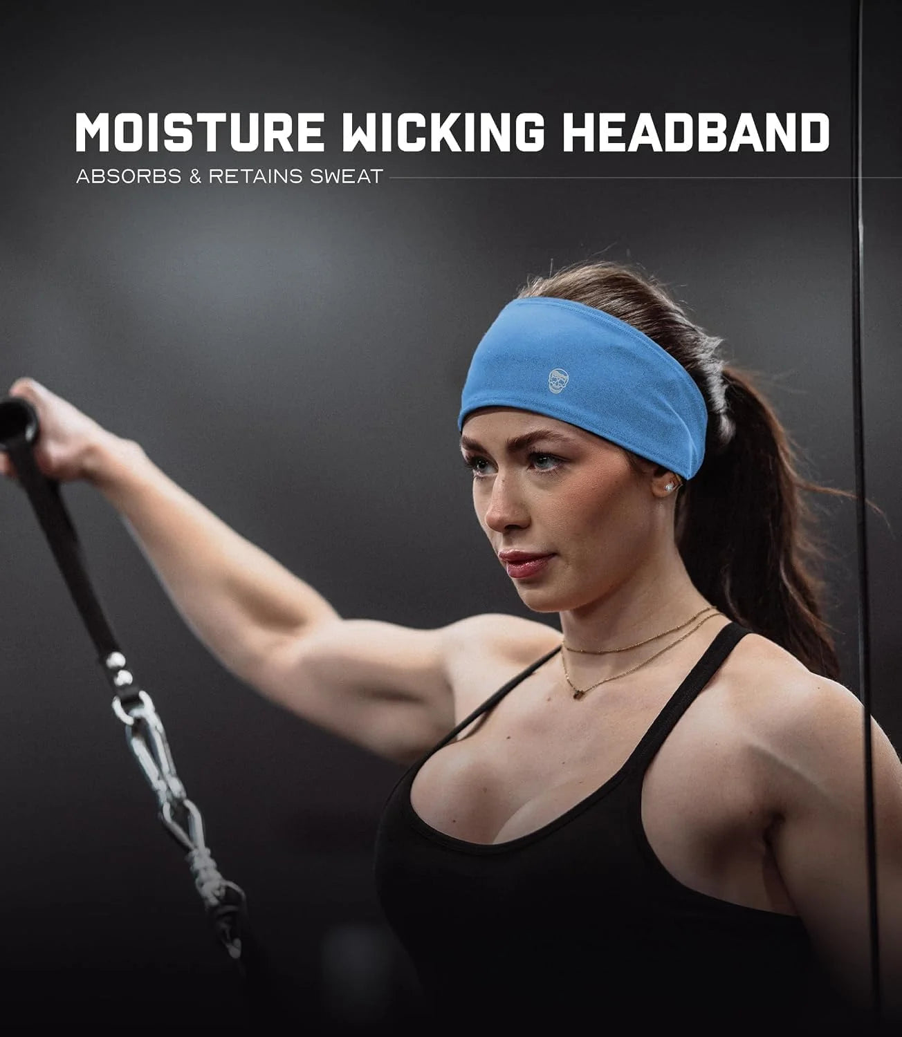 Gymreapers Workout Headbands for Men & Women-Comfortable Sweat Absorbing Band to Keep Hair Back During Running Sports Gym Cycling and Outdoor Activities