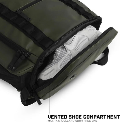 Gymreapers Gravestone 21L Backpack Travel Gym Bag Water-Resistant Lightweight Laptop Sleeve Carry On Luggage for Men & Women (Desert Sand)