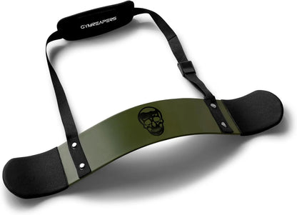 Gymreapers Bicep Arm Blaster - Bicep Curl Isolator w/Contoured, Padded Edges - Adjustable Bicep Bomber for Weightlifting & Bodybuilding