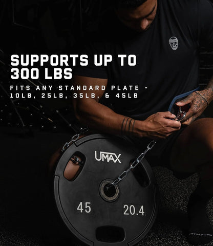 Gymreapers Dip Belt With Chain For Weightlifting, Pull Ups, Dips - Heavy Duty Steel Chain For Added Weight Training