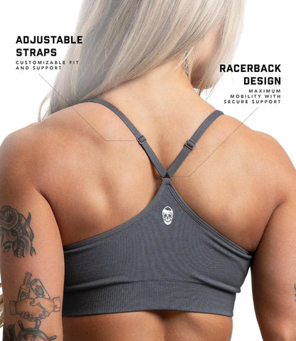 Gymreapers Seamless Sports Bra for Women - Wireless Compression Padded Supportive Bras for Gym, Yoga, & Fitness