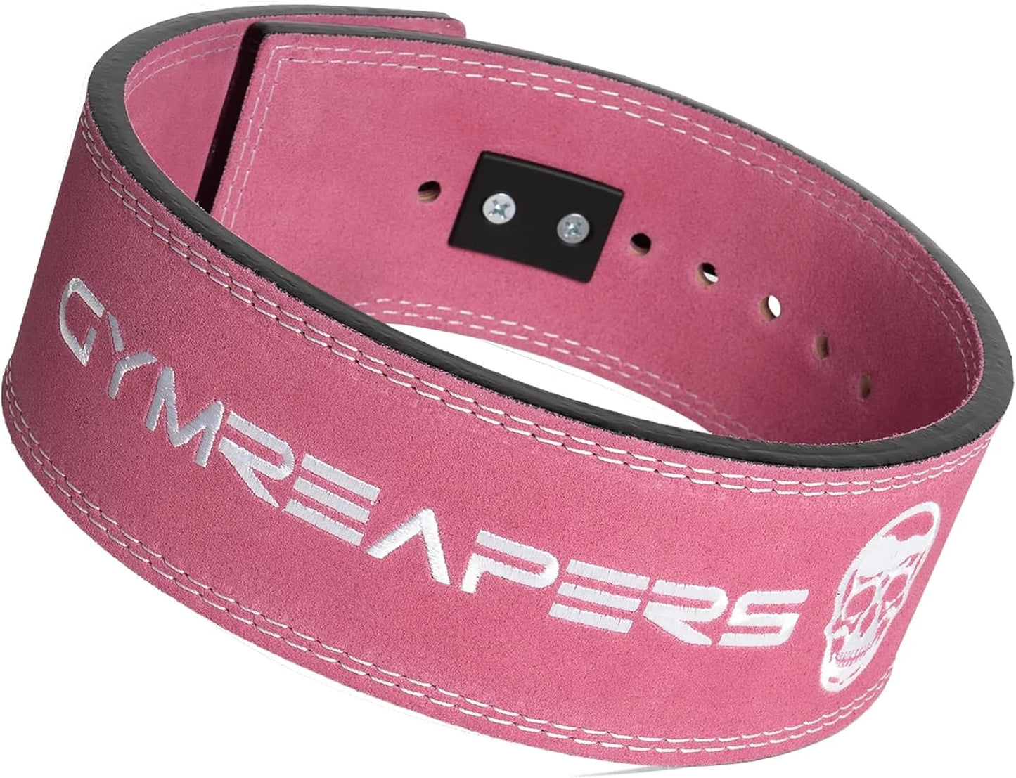 Gymreapers 10MM Lever Weightlifting Belt Leather Adjustable Heavy Duty Buckle Belt, IPF Approved for Powerlifting, Weightlifting, and Strength Training