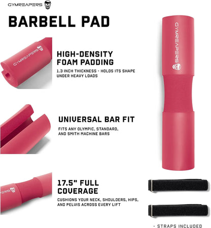 Gymreapers Barbell Squat Pad - Protective Bridge Pad For Hip Thrust, Squats, Lunges - Hip Support, Neck Protection For Bar