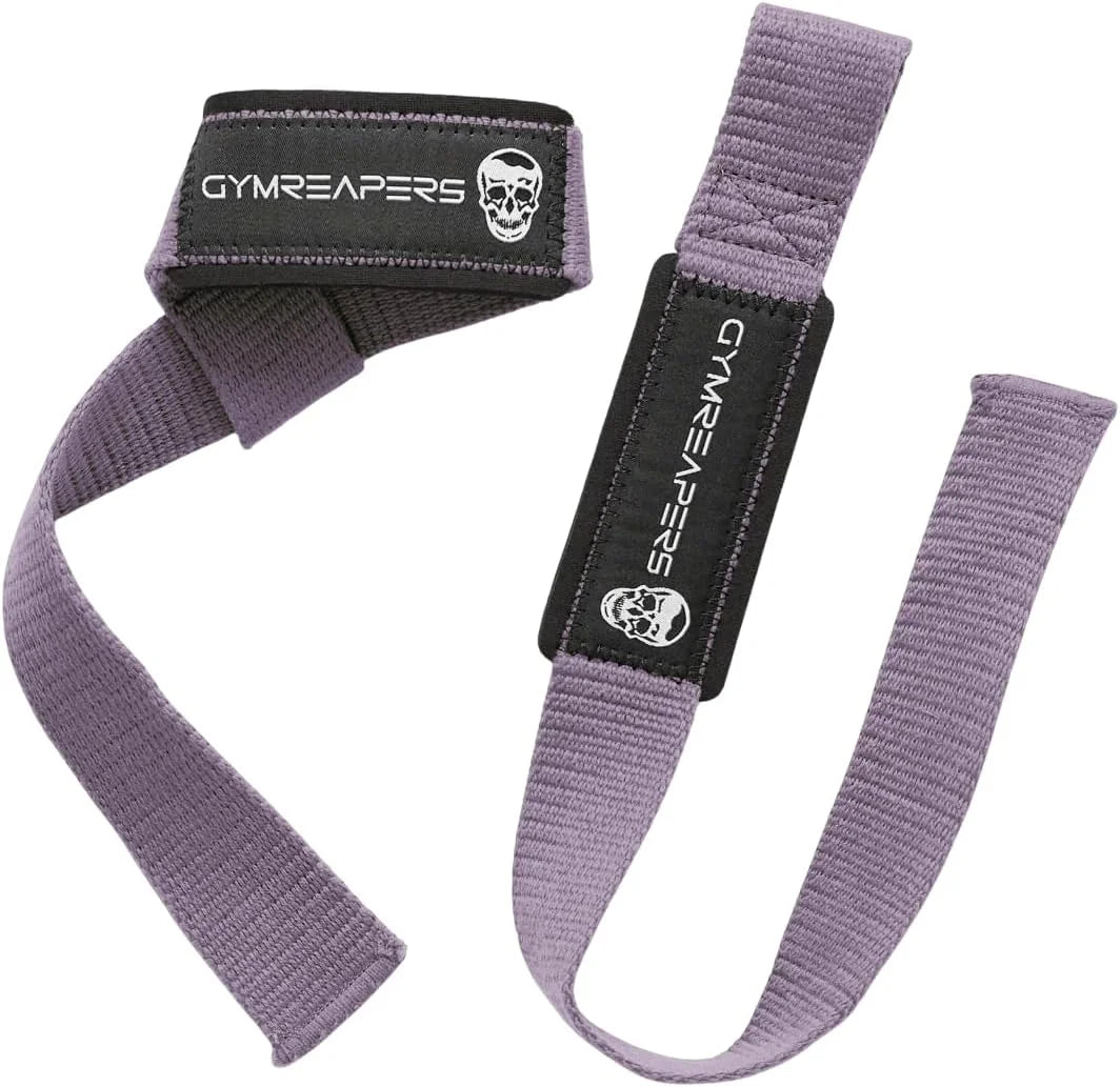 Gymreapers Lifting Wrist Straps for Weightlifting, Bodybuilding, Powerlifting, Strength Training, & Deadlifts - Padded Neoprene with 18" Cotton