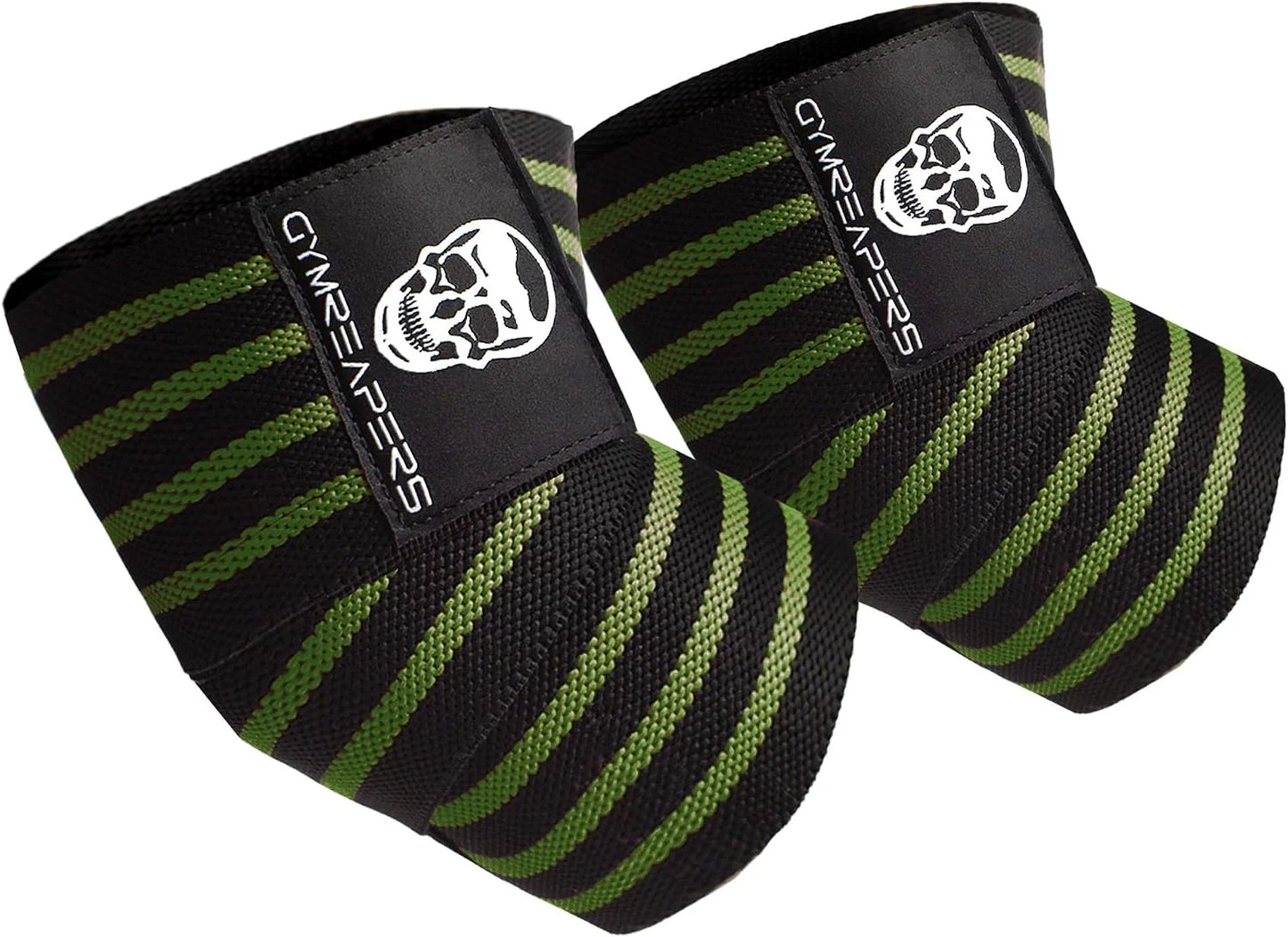 Gymreapers Weightlifting Elbow Wraps (1 Pair) - Flexible 40'' Elbow Compression Strap & Joint Support Brace - for Bench Press, Powerlifting, and Pressing