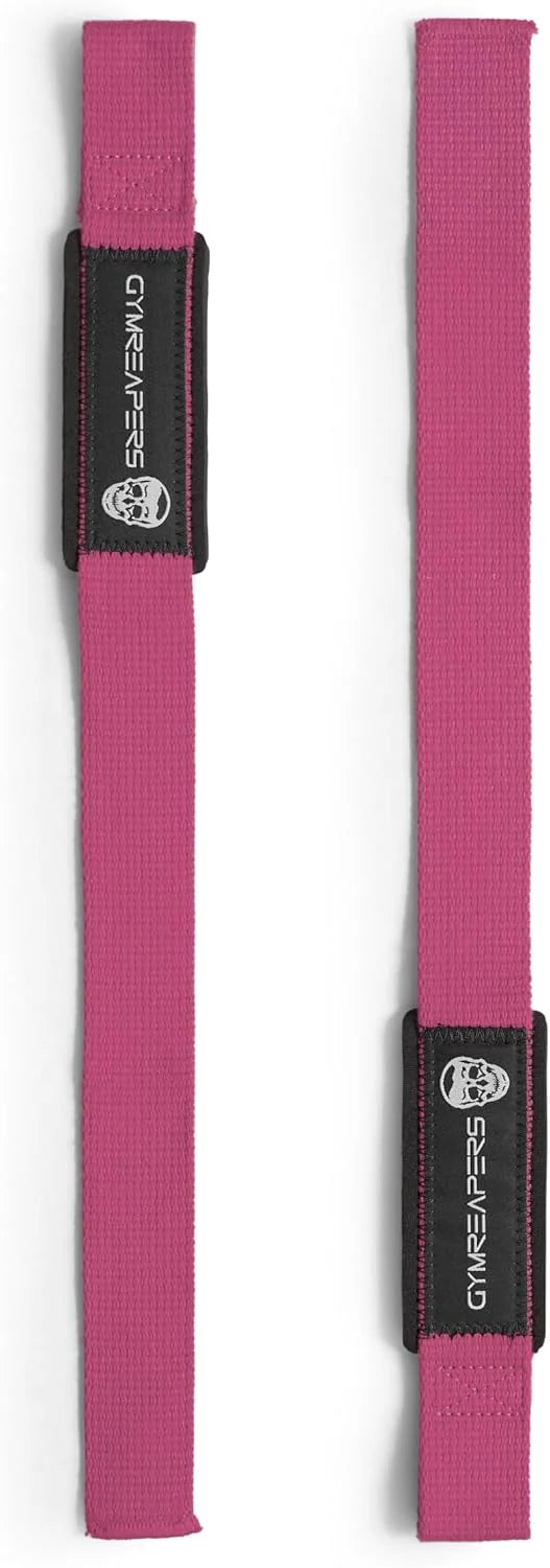 Gymreapers Lifting Wrist Straps for Weightlifting, Bodybuilding, Powerlifting, Strength Training, & Deadlifts - Padded Neoprene with 18" Cotton