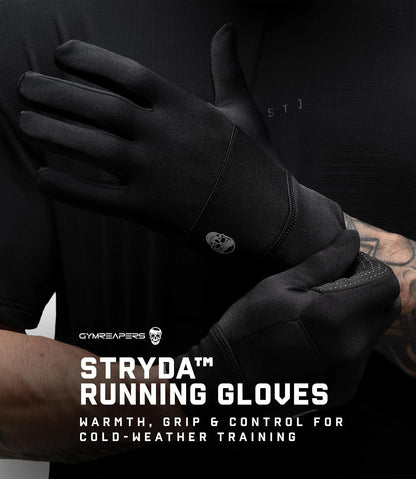 Gymreapers Running Gloves for Men & Women - Lightweight Touch Screen Sensitive Thermal Warm for Cold Weather, Cycling, Biking, Training, Running, Outdoor Sports & Workouts