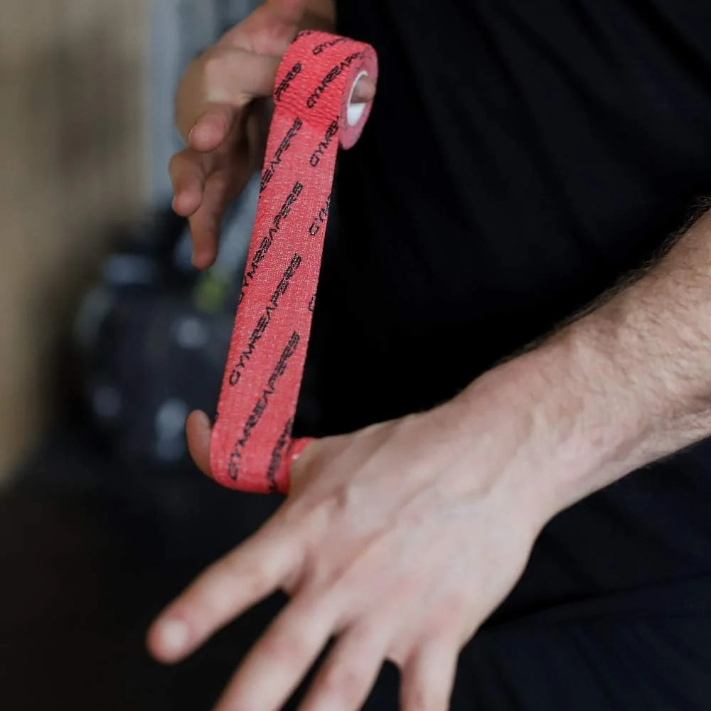 Gymreapers Weightlifting Adhesive Thumb Tape, Stretchy Athletic Tape Grip & Protection for Olympic Lifting, Cross Training, Powerlifting, Hookgrip