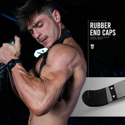 Gymreapers Bicep Arm Blaster - Bicep Curl Isolator w/Contoured, Padded Edges - Adjustable Bicep Bomber for Weightlifting & Bodybuilding